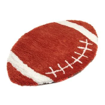 Simplie Fun | "Sports Theme" Shaped Hand Tufted Extra Soft Shag Area Rug (36-in Diameter),商家Premium Outlets,价格¥519