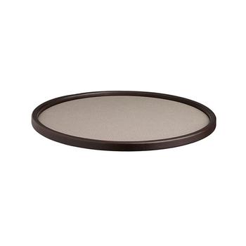 商品Kraftware | Cosmopolitan 14" Round Chocolate Sidewall Serving Tray,商家Macy's,价格¥476图片