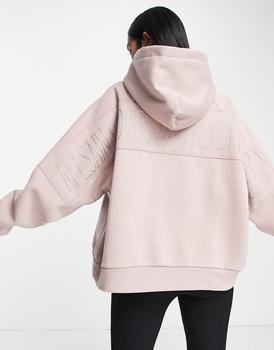 推荐Allsaints loves you talon hoodie in pink商品
