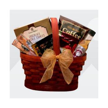 商品Mini Coffee Break Gift Basket - coffee gift basket - 1 Basket图片