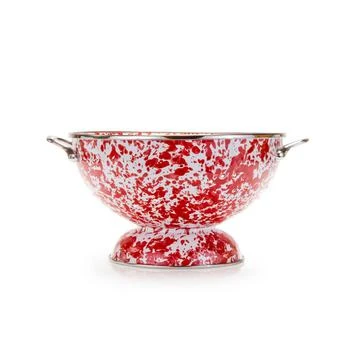 Golden Rabbit | Red Swirl Enamelware Collection 2 Quart Colander,商家Macy's,价格¥576