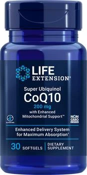 Life Extension | Super Ubiquinol CoQ10 with Enhanced Mitochondrial Support™, 30 softgels - 200 mg (200 mg, 30 softgels), Life Extension,商家Life Extension,价格¥236