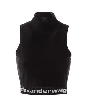 alexander wang卫衣直邮, Alexander Wang | Stretch Logo Sleeveless Sweatshirt商品图片 9.1折