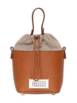 推荐5ac Bucket Grained Leather Bucket Bag商品