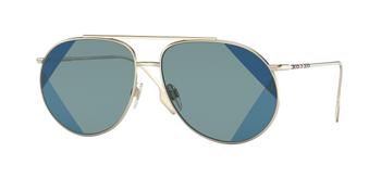 Burberry | Alice Blue UV Print Pilot Ladies Sunglasses BE3138 110980 61商品图片,4.6折, 满$300减$10, 满减