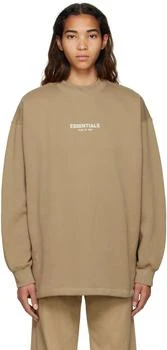 Essentials | Tan Cotton Sweatshirt 5.1折