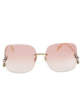 Alexander McQueen | Alexander McQueen Eyewear Square Frame Sunglasses商品图片,7.1折