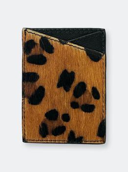 久光贴正品, HYER GOODS | Leather Sticker Phone Wallet Leopard Hair Calf商品图片 