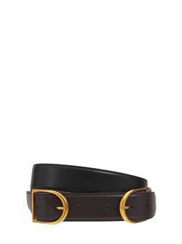 圣罗兰皮带, Yves Saint Laurent | Double Buckle Leather Belt商品图片 