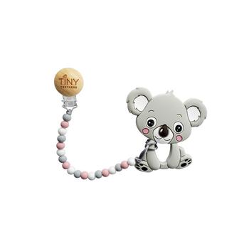 商品Tiny Teethers Designs | 3 Stories Trading Tiny Teethers Infant Silicone Pacifier Clip With Large Removable Teether, Koala,商家Macy's,价格¥169图片