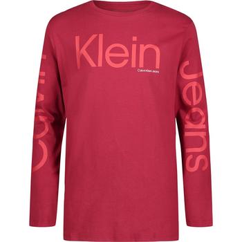 商品Calvin Klein | Big Boys Long Sleeve Trio Crew Neck T-shirt,商家Macy's,价格¥112图片