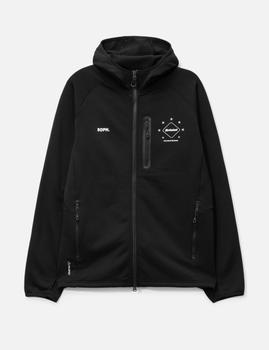 Soph. POLARTEC POWER STRETCH ZIP UP GAITER HOODIE Navy FCRB