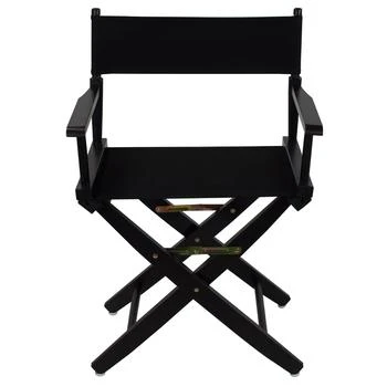 American Trails | Extra-Wide Premium 18"  Directors Chair Black Frame W/Black Color Cover,商家Premium Outlets,价格¥721