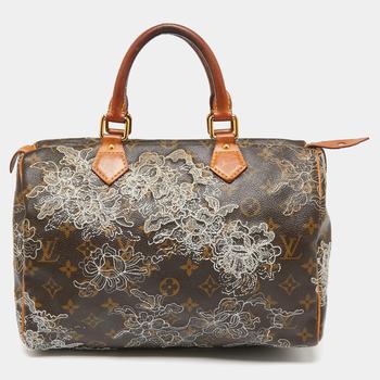 lv包, [二手商品] Louis Vuitton | Louis Vuitton Monogram Canvas and Leather Limited Edition Dentelle Speedy 30 Bag商品图片 8.7折, 满1件减$100, 满减