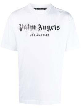 Palm Angels | PALM ANGELS Logo print T-shirt商品图片,7.3折