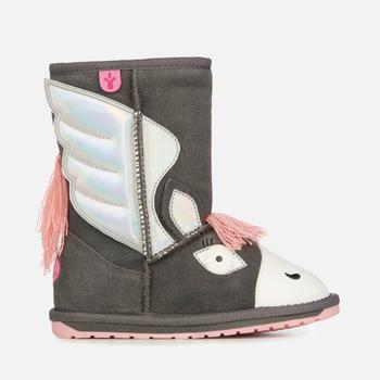 推荐EMU Australia Kids' Pegasus Sheepskin Boots - Charcoal商品
