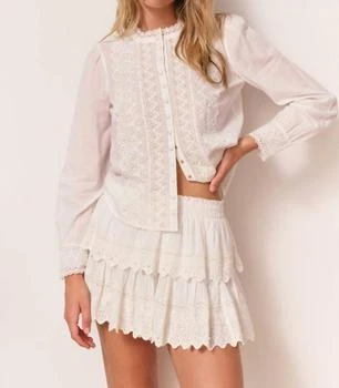 LOVESHACKFANCY | Loveshackfancy - Larine Pearl-embellished Blouse,商家ELITE FINDS,价格¥1436