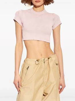 Alexander Wang | ALEXANDER WANG Women  Embossed Logo Cropped Short Sleeve Top 5.5折