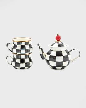 商品MacKenzie-Childs | Courtly Check Tea Party Set,商家Neiman Marcus,价格¥1131图片