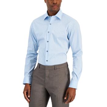 Alfani | Men's Slim Fit 2-Way Stretch Stain Resistant Dress Shirt, Created for Macy's商品图片,额外7折, 额外七折