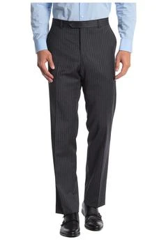 推荐Slim Fit Pinstripe Wool Blend Suit Separate Pants商品