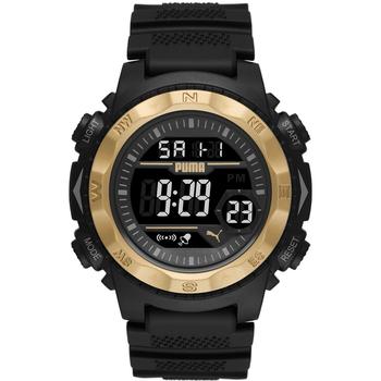 商品Puma | Men's 12 Digital Black Polyurethane Strap Watch 52mm,商家Macy's,价格¥350图片