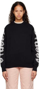 STUSSY | Black Intarsia Sweater商品图片,5.6折, 独家减免邮费