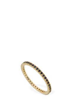 商品VANZI | Annagreta Thin 18kt Gold & Sapphire Ring,商家LUISAVIAROMA,价格¥6373图片