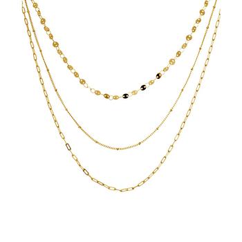 Essentials Jewelry, Essentials | Multi-Layer Statement Necklace, 16" + 2" extender in Silver or Gold Plate商品图片 