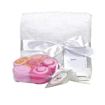 商品Baby Mode Signature | 3 Stories Trading Terry Cloth Hooded Baby Towel And 12 Washcloth Gift Set,商家Macy's,价格¥246图片
