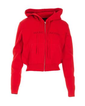 推荐Marc Jacobs Logo Intarsia-Knit Cropped Hoodie商品