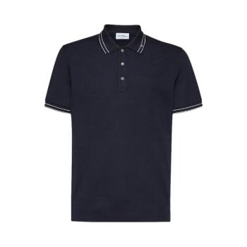 菲拉格慕经典款, Salvatore Ferragamo | SALVATORE FERRAGAMO 男士海军蓝色经典款式POLO衫 12-1783-698228商品图片 满$100享9.5折, 满折
