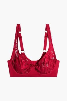 L'Agent by Agent Provocateur | Audrey stretch-lace and jersey underwired bra 3.0折
