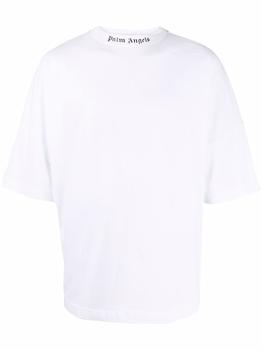 Palm Angels | Palm Angels Mens White Cotton T-Shirt商品图片,满$175享8.9折, 满折