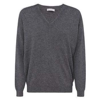 Brunello Cucinelli | Brunello Cucinelli V-Neck Knitted Sweater商品图片,6.1折