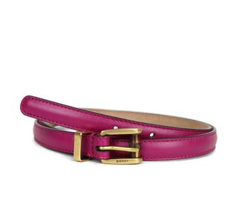 gucci皮带, Gucci | Gucci Women's Leather Bamboo Skinny Buckle Belt 339065商品图片 6折