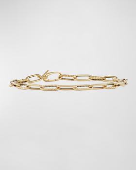 商品DY Madison Toggle Chain Bracelet in 18K Gold, 4mm, Size S图片