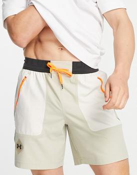 Under Armour | Under Armour Training Terrain woven shorts with pocket detail in stone商品图片,