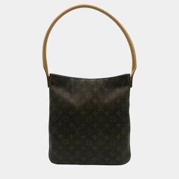 [二手商品] Louis Vuitton | Louis Vuitton Brown Canvas Monogram Looping GM Crossbody Bag 