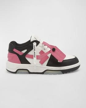 Off-White | Girl's Out Of Office Low-Top Leather Sneakers, Toddler/Kids 