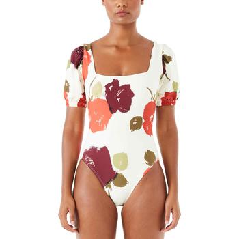 加拿大kate spade, Kate Spade | Printed Puffed-Sleeve One-Piece Swimsuit商品图片 6折×额外7折, 额外七折