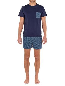 HOM | Kos Short-Sleeve Pajama Shirt & Shorts Set商品图片,