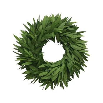 GreenishBlu | Fresh Bay Leaf Wreath, 20",商家Macy's,价格¥551