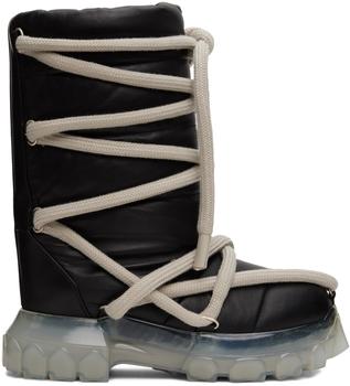 rick owens tractor, Rick Owens | Black Lunar Tractor Boots商品图片 额外8.5折, 额外八五折