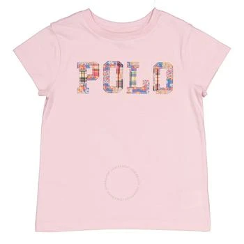 Ralph Lauren | Girls Hint Of Pink Polo Logo Cotton T-Shirt 4.9折, 满$200减$10, 满减