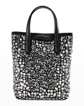 菲拉格慕包女包, Salvatore Ferragamo | Travel Crystal Top Handle Hobo Bag商品图片 