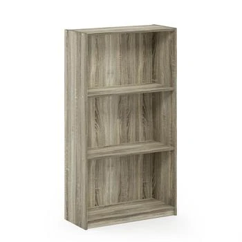 Furinno | 99736 Basic 3-Tier Bookcase Storage Shelves, Sonoma Oak,商家Premium Outlets,价格¥521