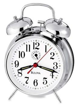 商品Bulova | Bellman II Glass Table Clock,商家Saks OFF 5TH,价格¥831图片