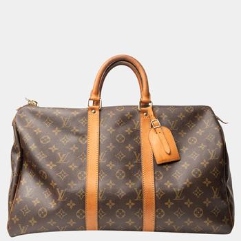 lv行李箱, [二手商品] Louis Vuitton | Louis Vuitton Keepall Monogram 45 Luggage商品图片 