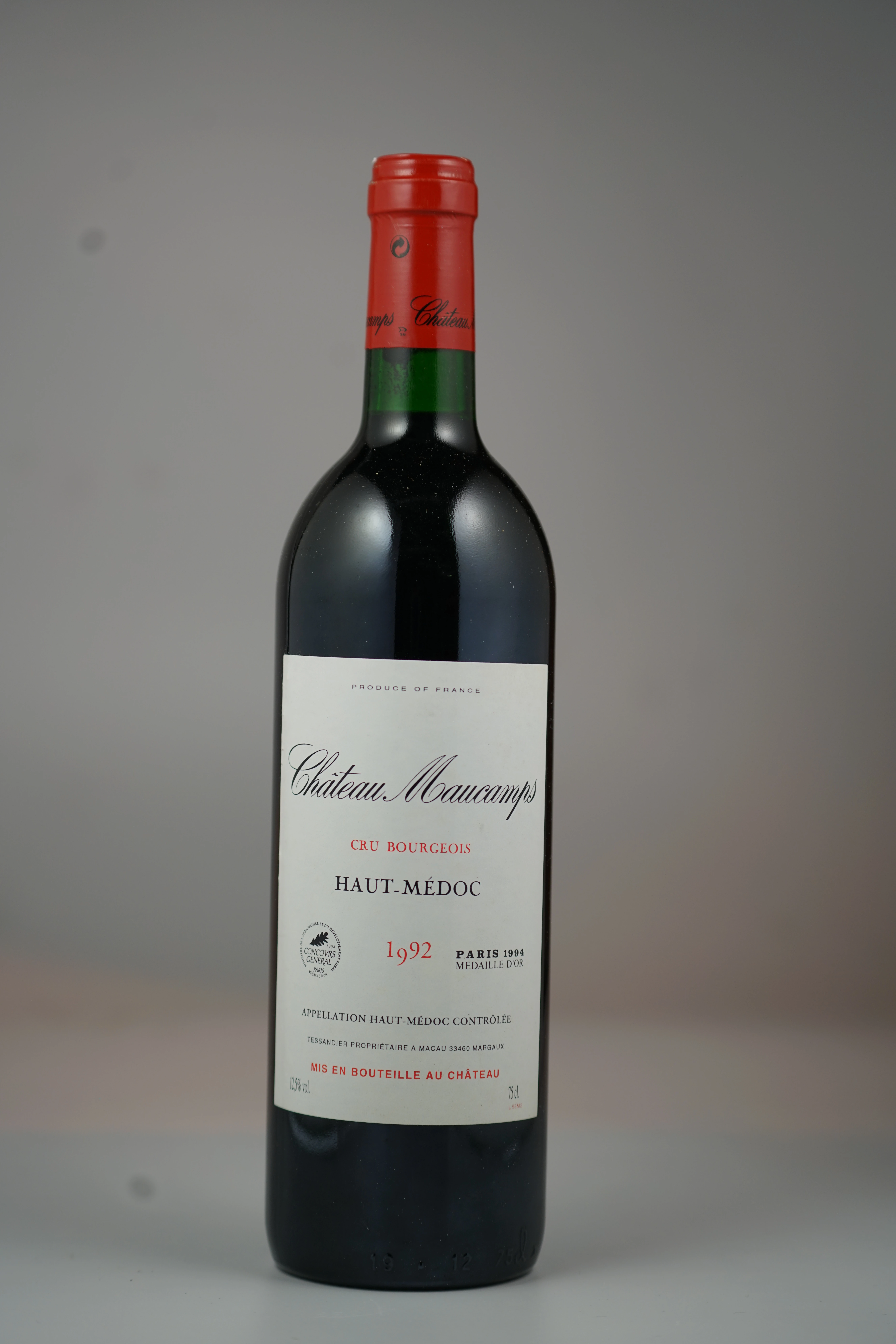 （年份酒）墨干酒庄干红葡萄酒1992